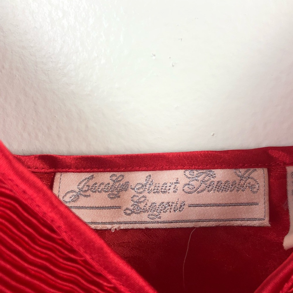 Stunning Vintage Red Lingerie Top - Picture 5 of 6